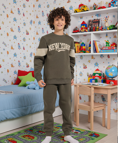 New York Pijama Red Cotoon