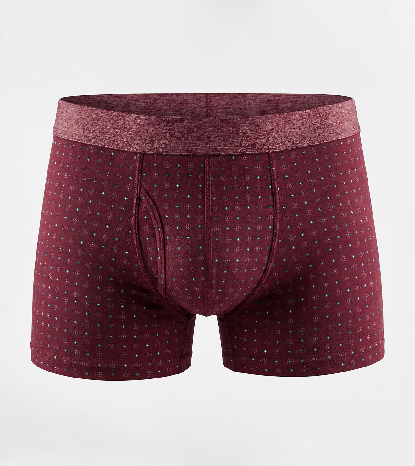 Men’s Printed Trunk Boxer - Red