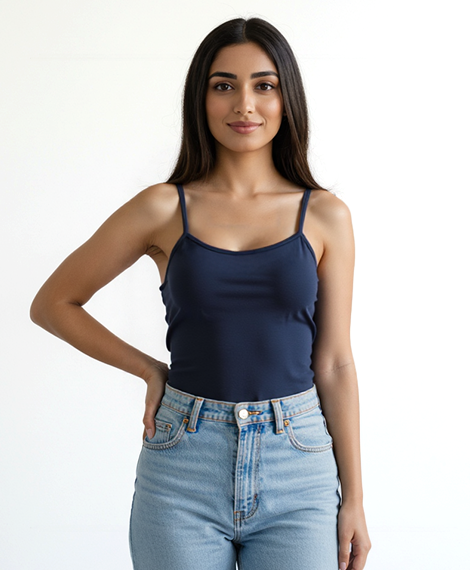 تانك توب نسائي حمالة - كحلي