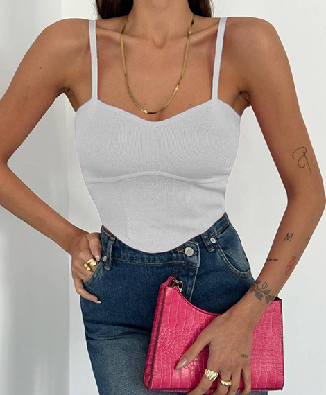 Womens Soft Ribbed Knit Tank Top - Fitted, Active, And Comfortable For Everyday Wear - Ecru