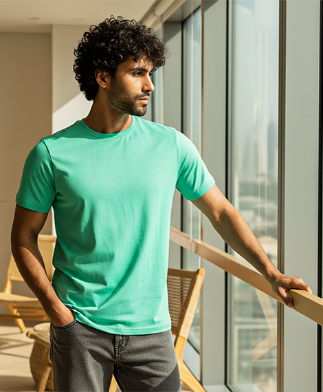 Men's Classic Crew Neck T-Shirt – Green