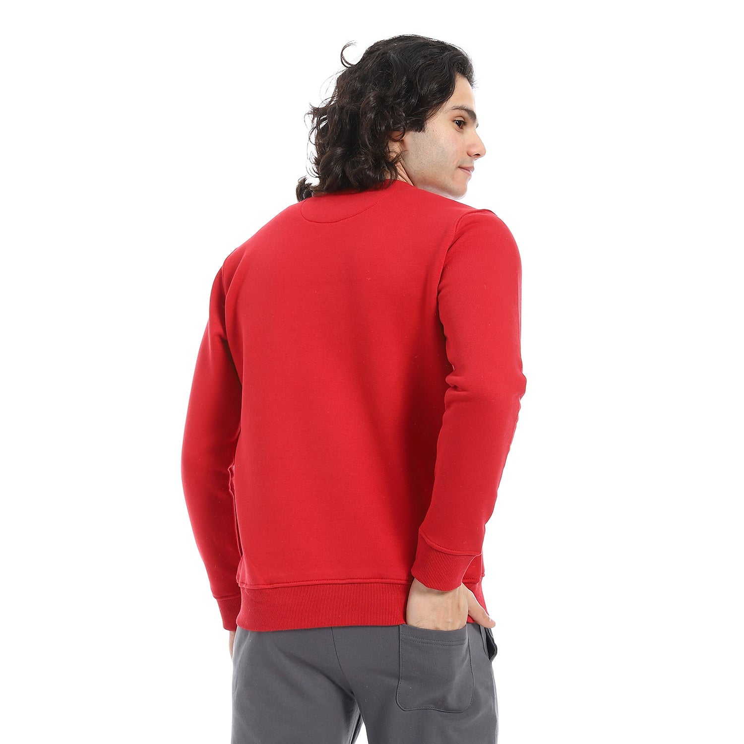 Mens Crewneck Sweatshirt - Style & Comfort Combined - Red