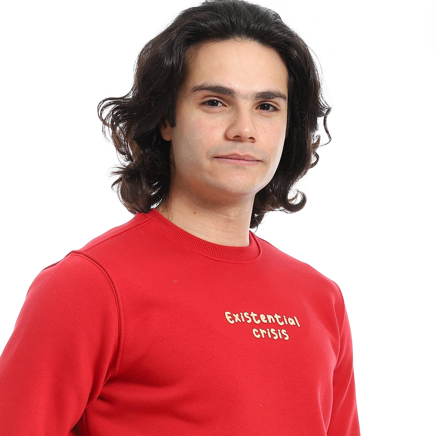Mens Crewneck Sweatshirt - Style & Comfort Combined - Red