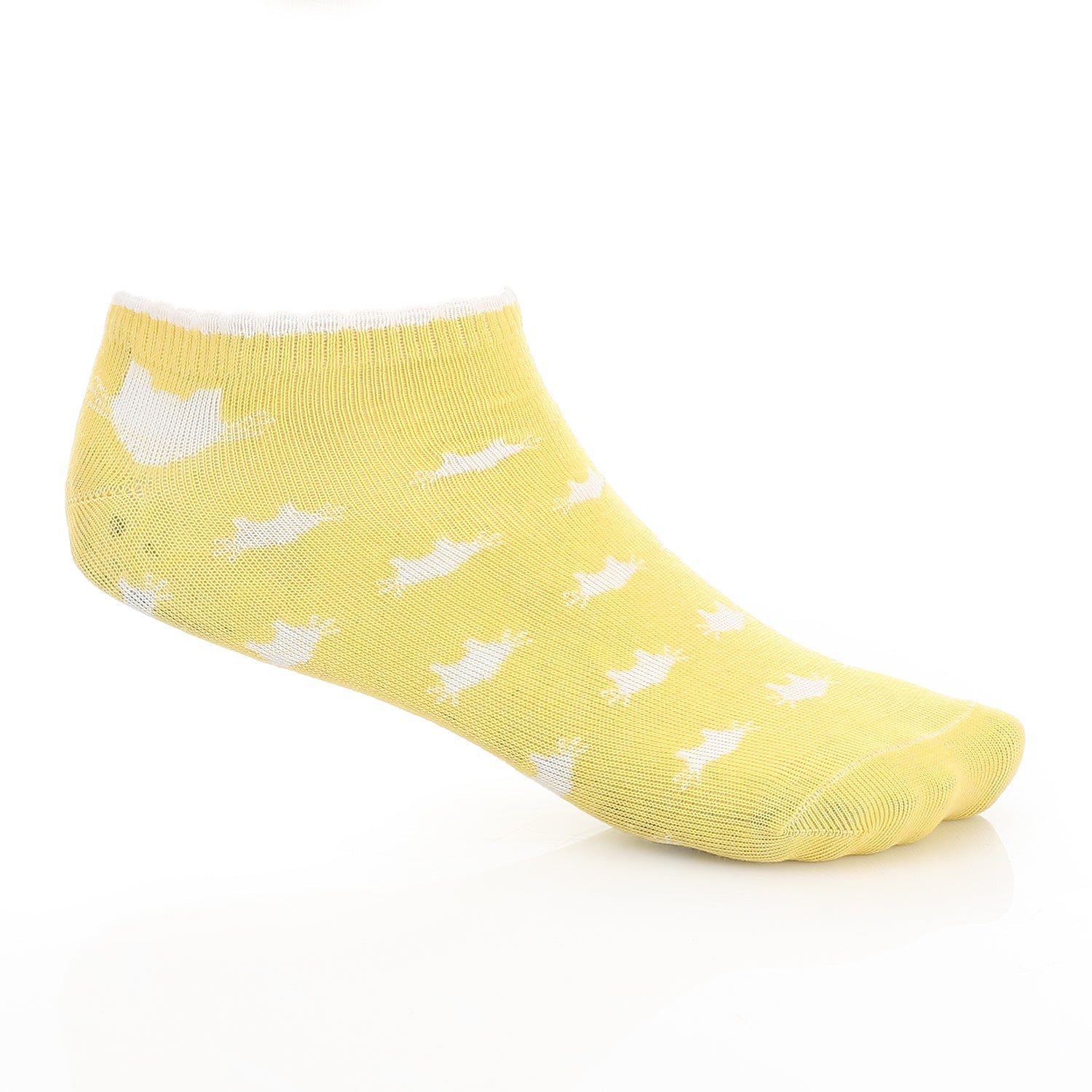 Womens Ankle Socks - Low-Cut - Yellow