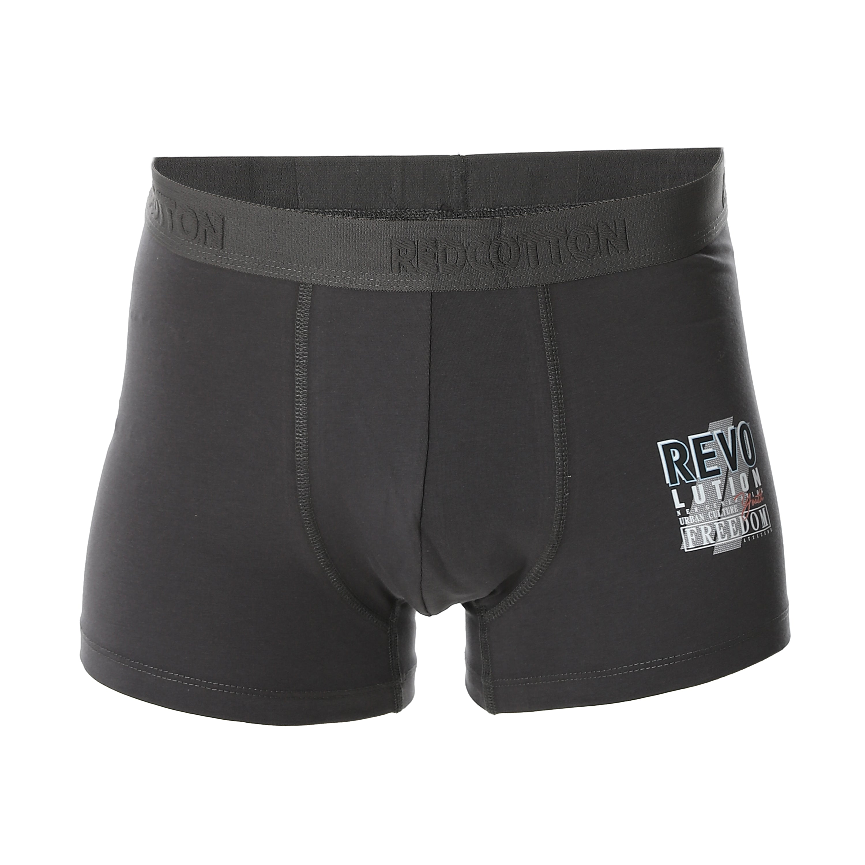 Men Comfort Printed Boxer - Dark grey