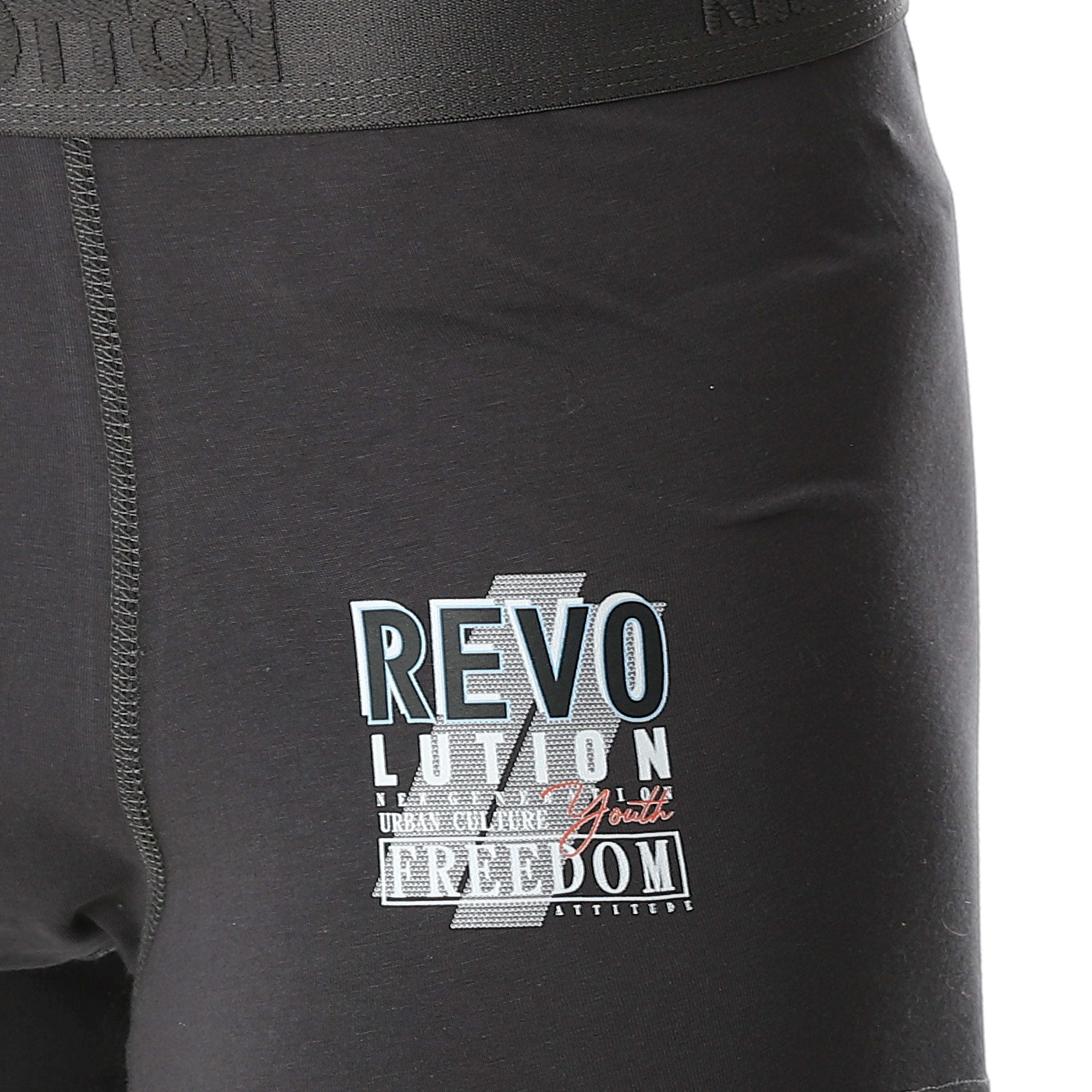 Men Comfort Printed Boxer - Dark grey