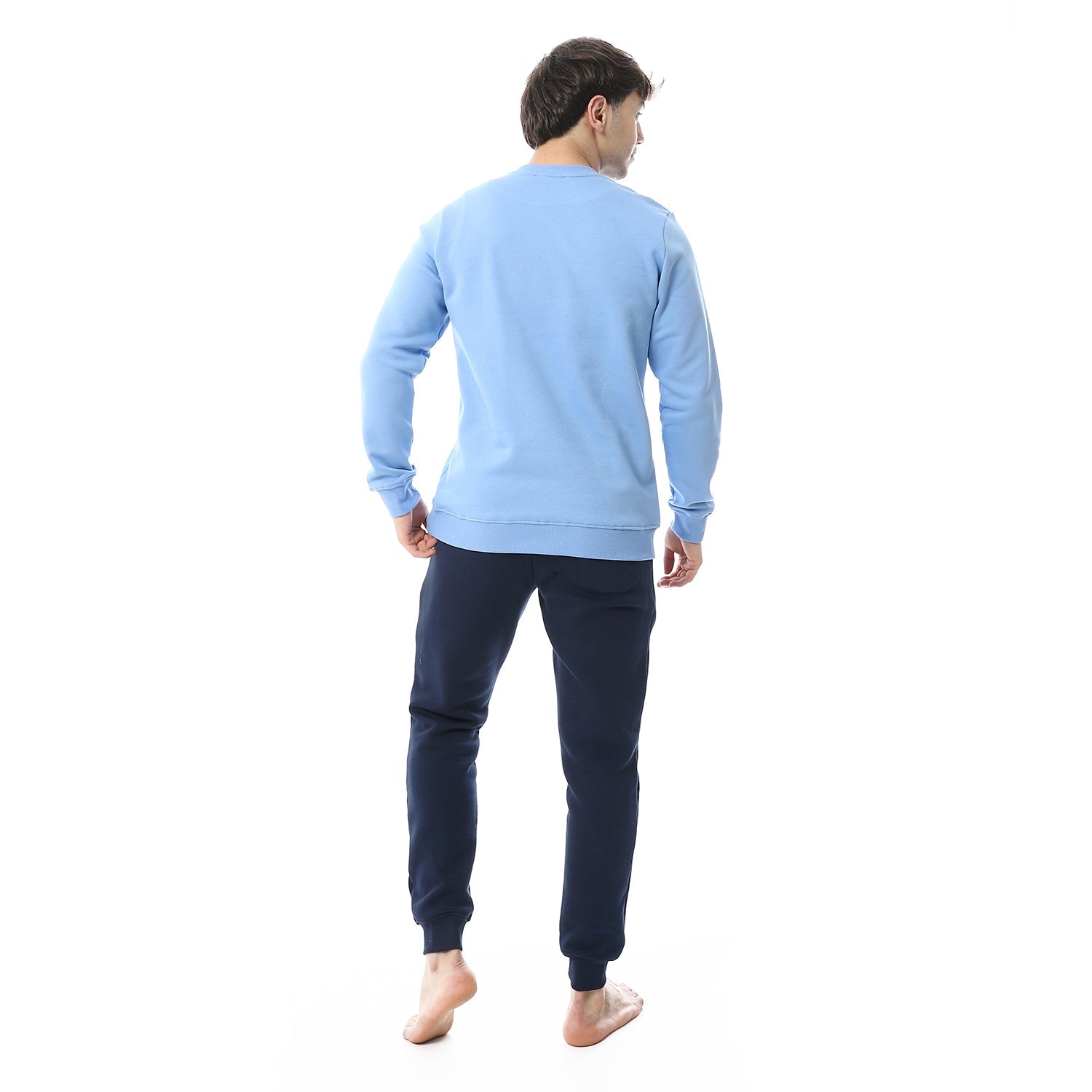 Mens Winter Pajama Printed - Blue