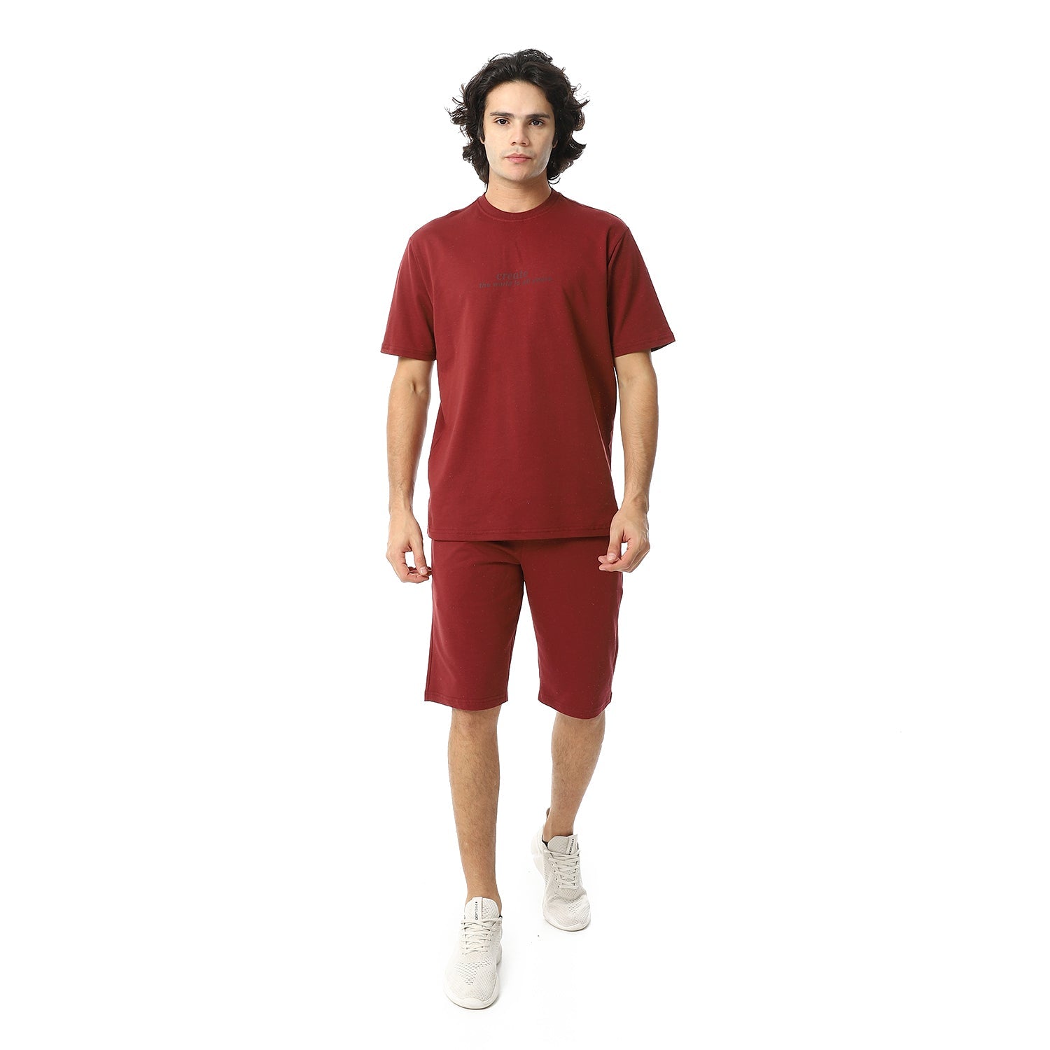 Mens pajama set - Dark Red