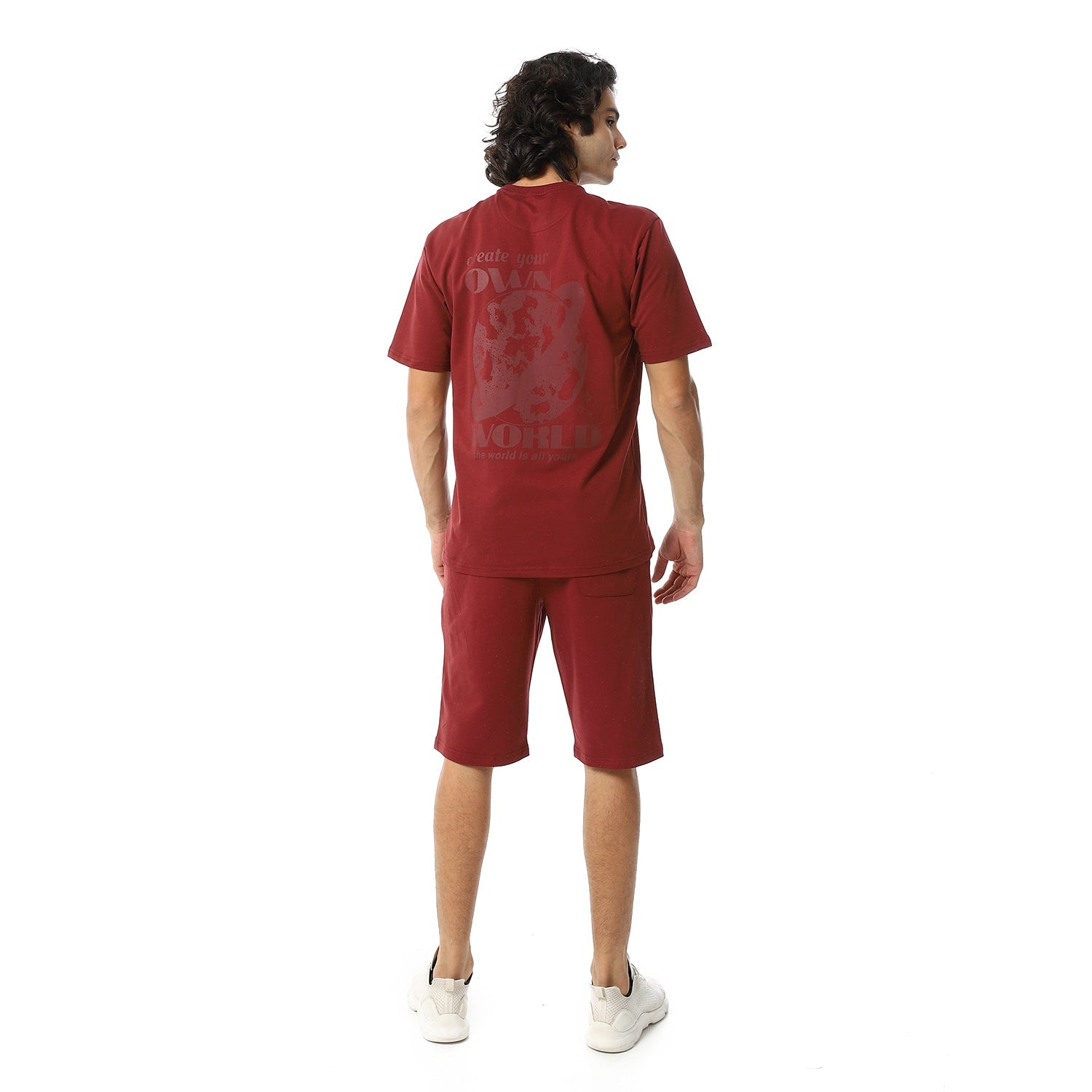 Mens pajama set - Dark Red