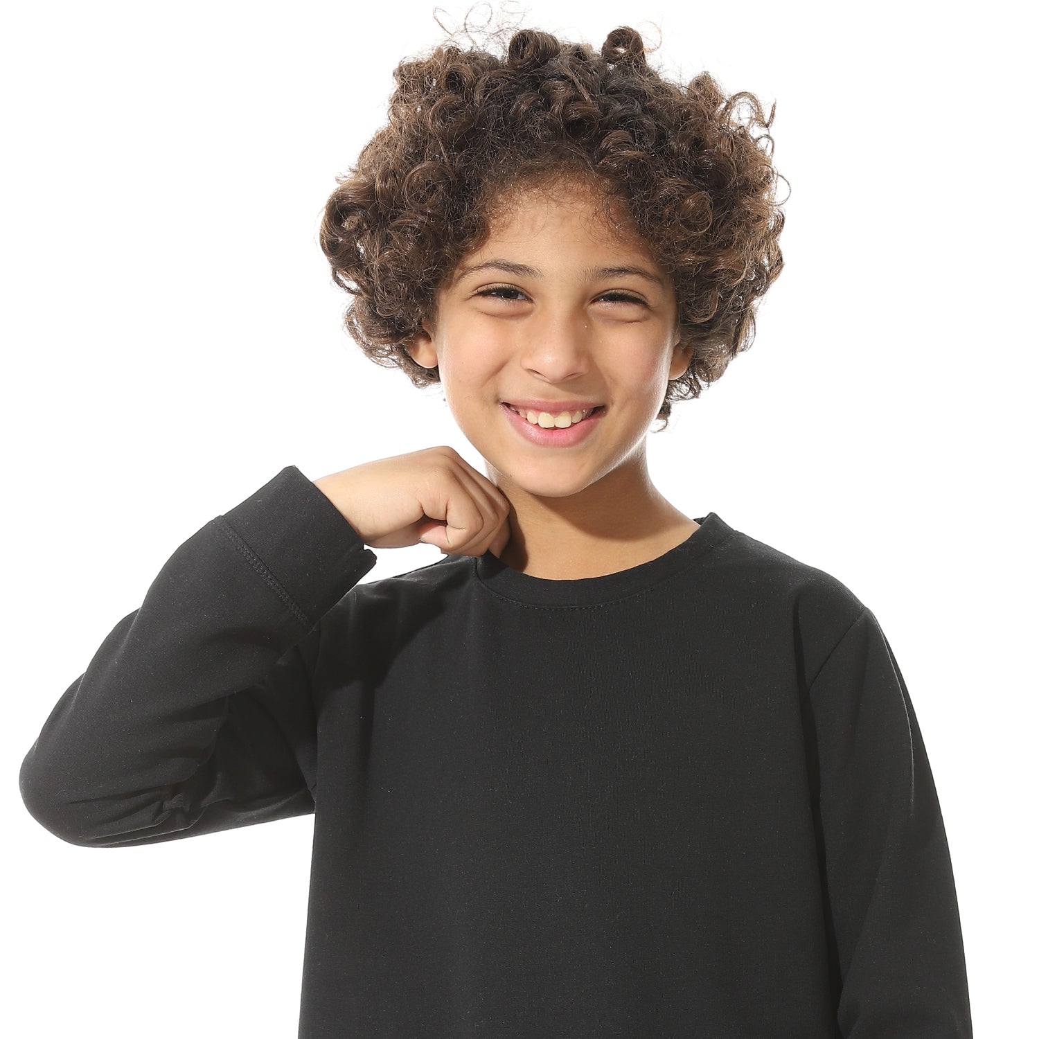 Cozy and Comfortable Thermal Set for Boys Padded Inside - Black