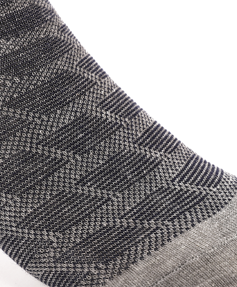 Men's Jacquard Socks - Short, Sporty - White