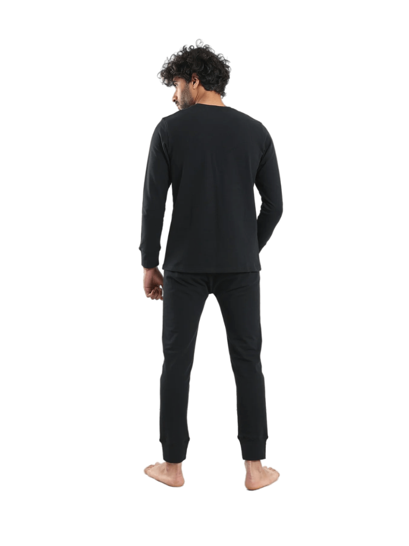 Black Padded Thermal Set for Men