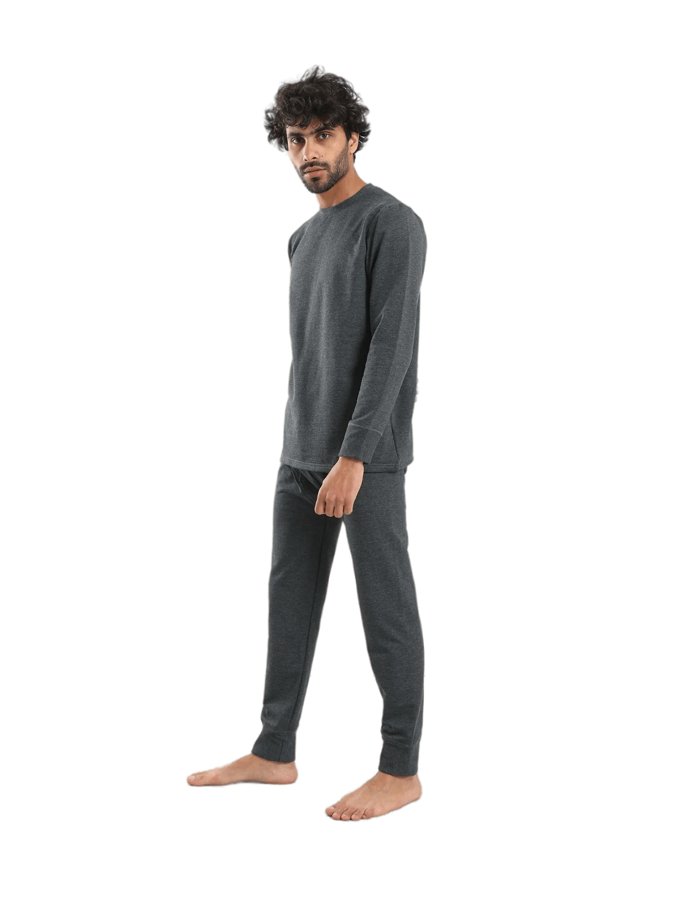 Dark grey Padded Thermal Set for Men