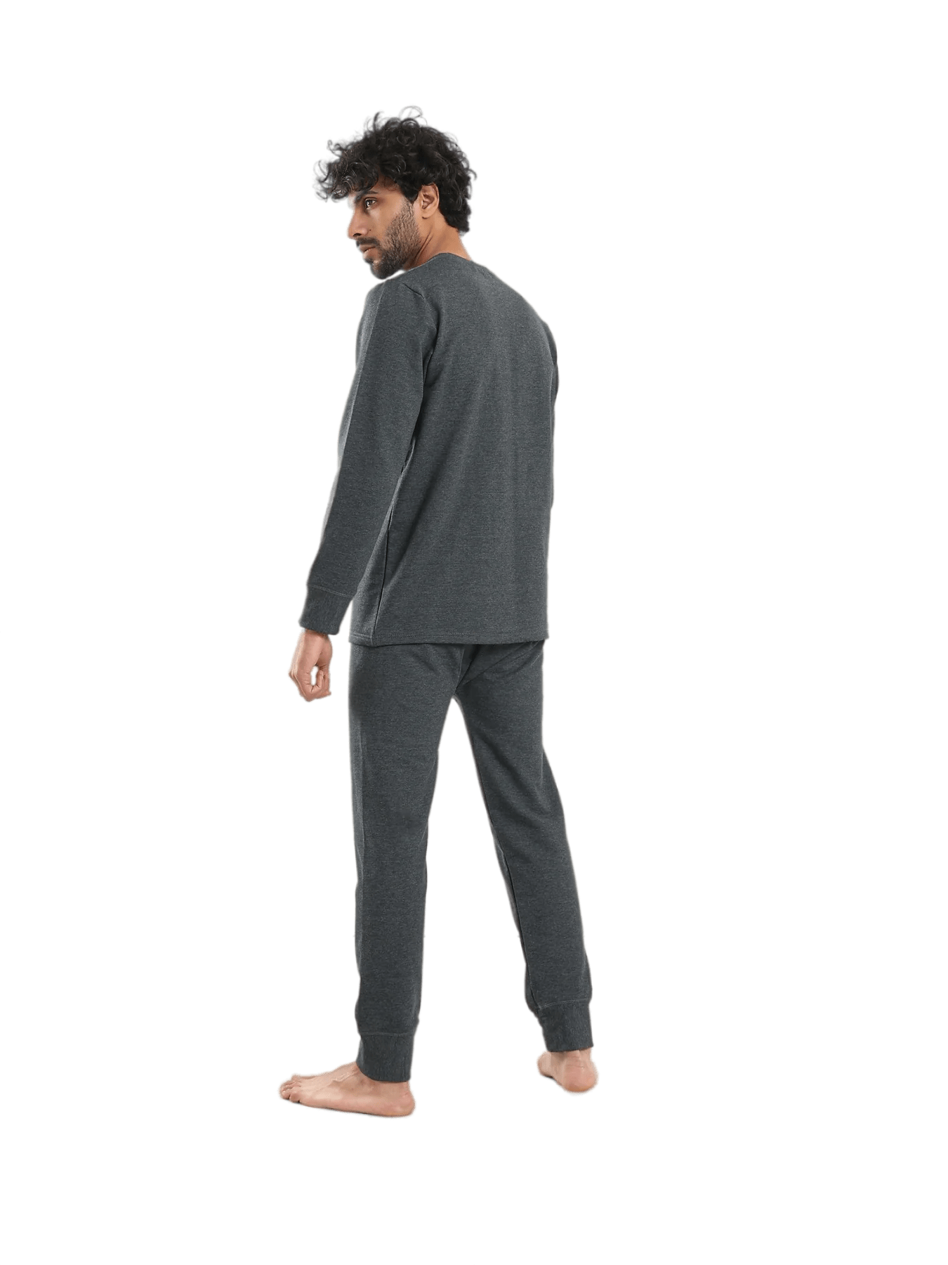 Dark grey Padded Thermal Set for Men