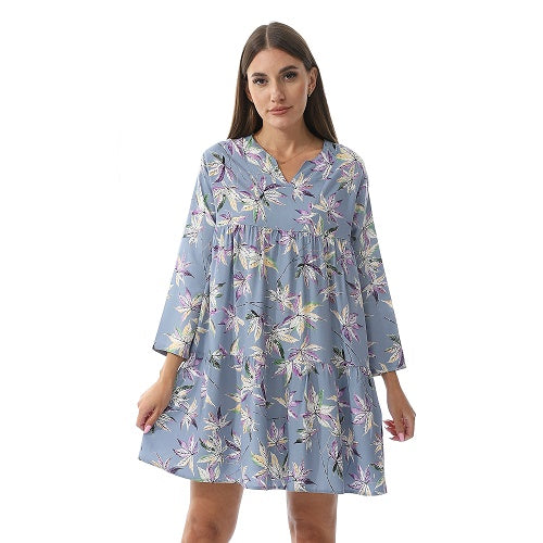 Womens Viscose Nightgowns - Soft, Lightweight, And Comfortable Sleepwear - Blue