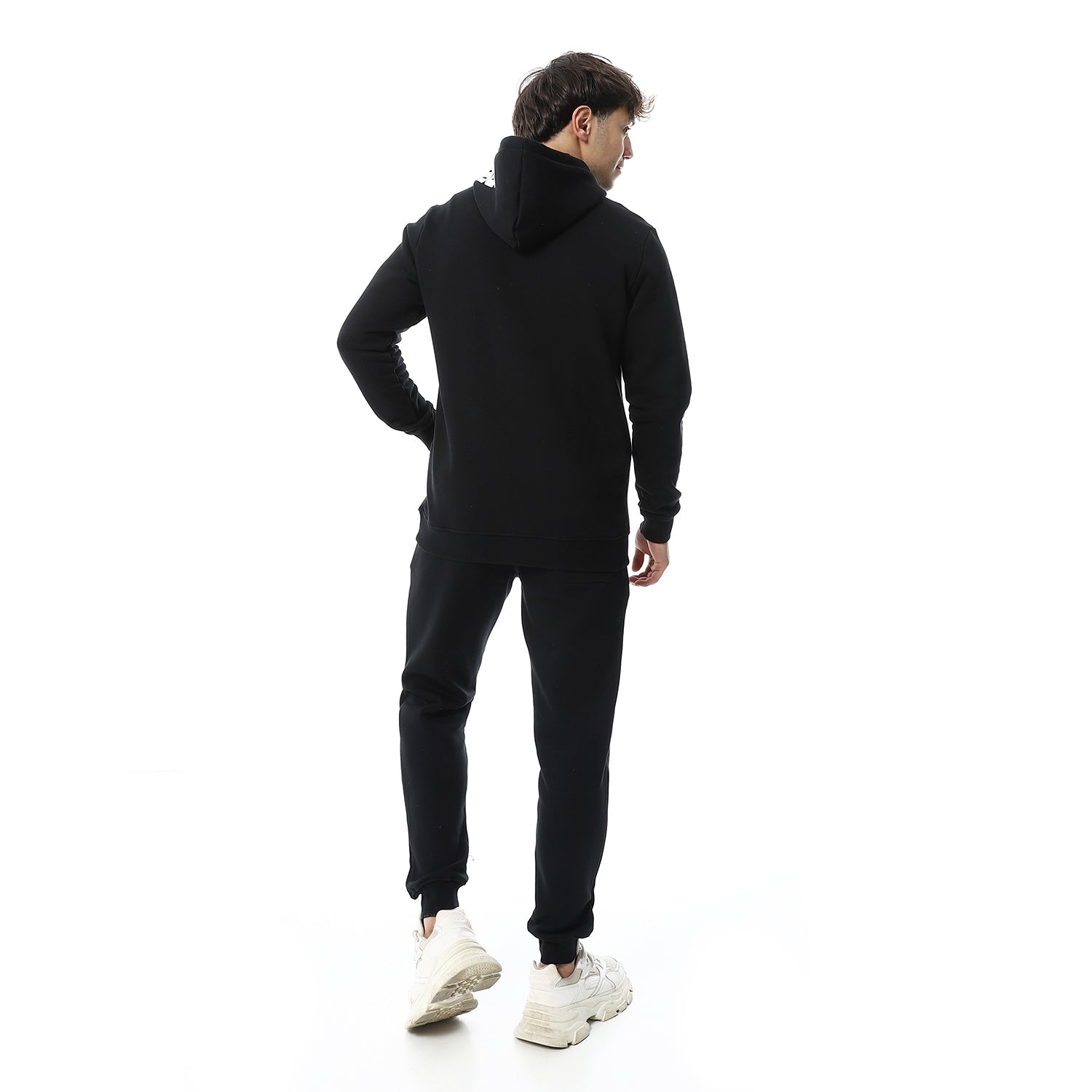 Mens Winter Hoodie Pajamas - Black
