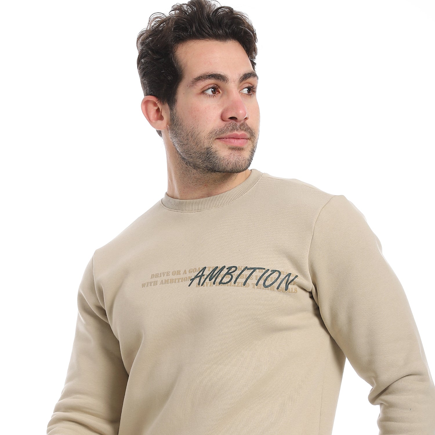 Mens Winter Pajama Printed - Beige