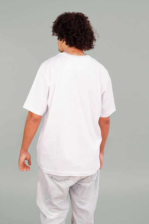Mens Cotton oversized T-Shirt - White