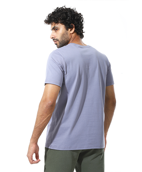 Men's Cotton Regular Fit T-Shirt- Denim