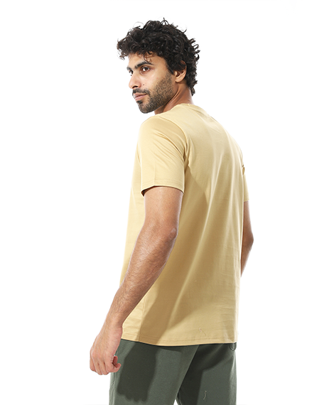 Men's Classic Crew Neck T-Shirt – Light Beige