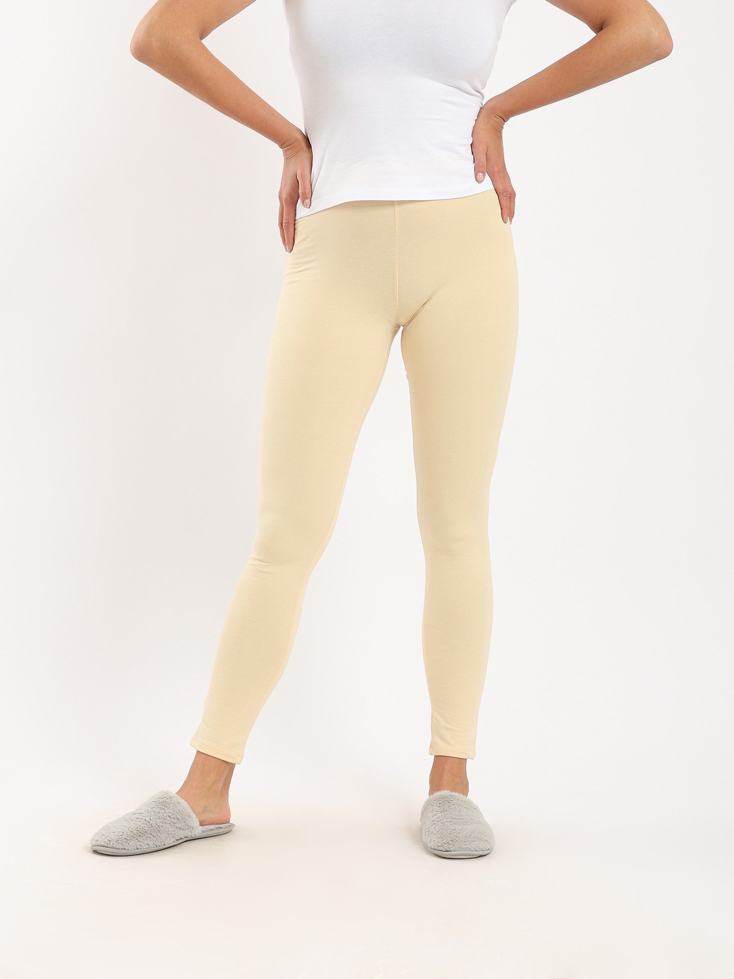 Womens Leggings For Comfort And Style - Beige