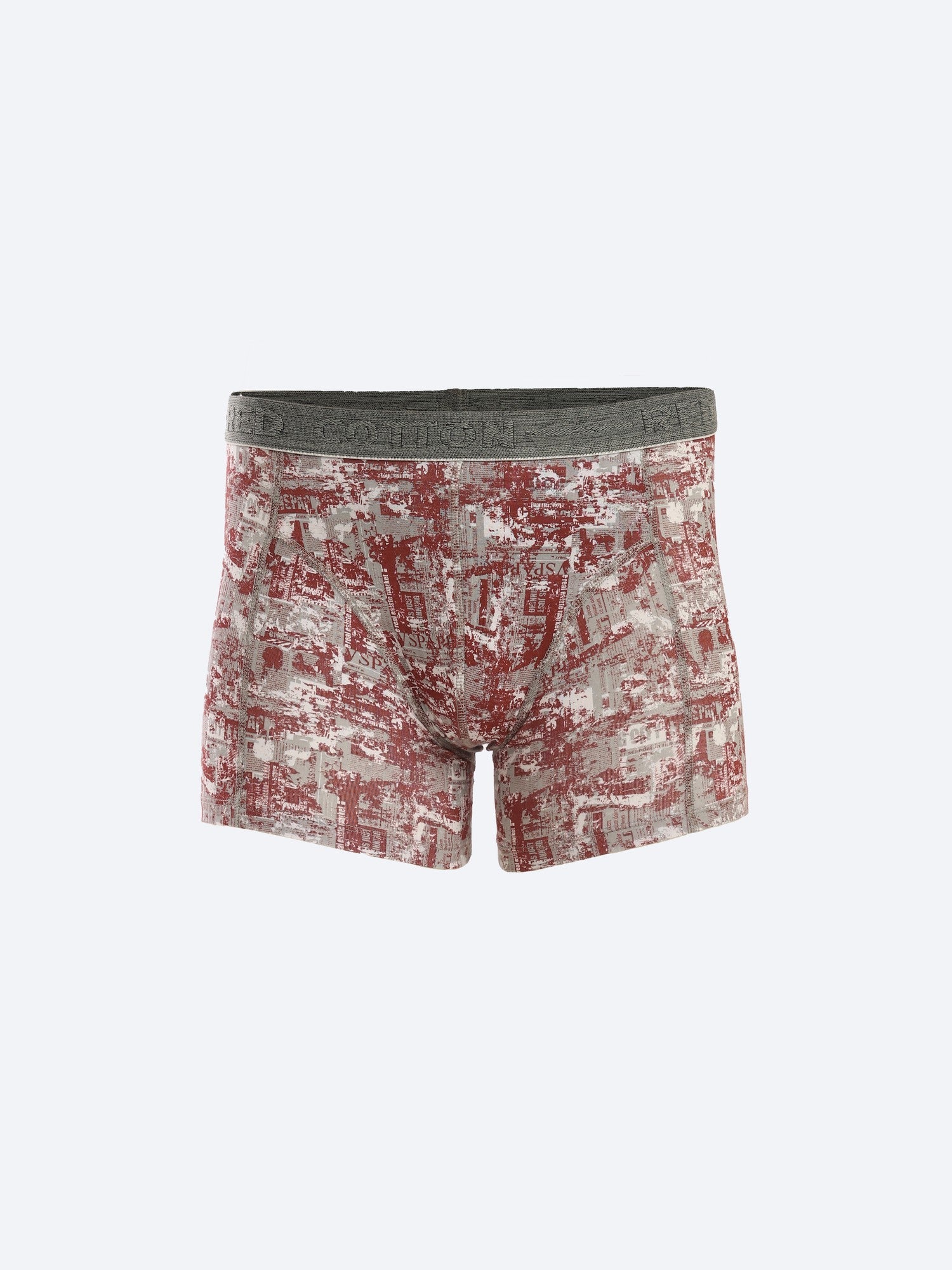 Printed Boxer For Men - Dark Red