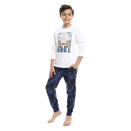 BoysSummer Pajamas, Comfy & Trendy Styles - Navy