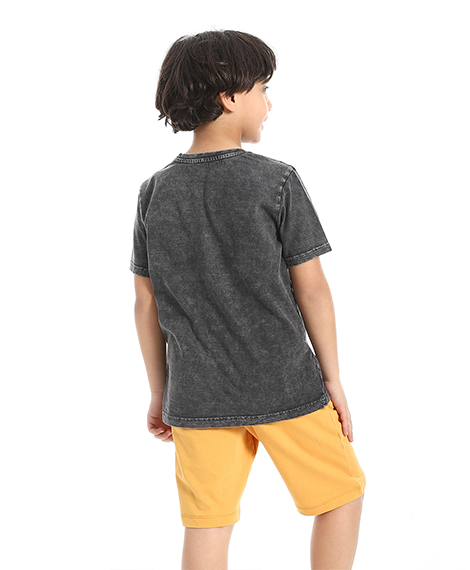 Boy's Summer Pajama - Dark Grey
