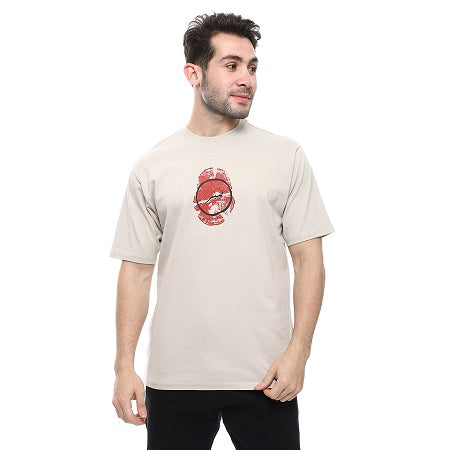 Mens Cotton T-Shirt ,Trendy and Comfy - Beige