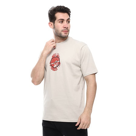Mens Cotton T-Shirt ,Trendy and Comfy - Beige
