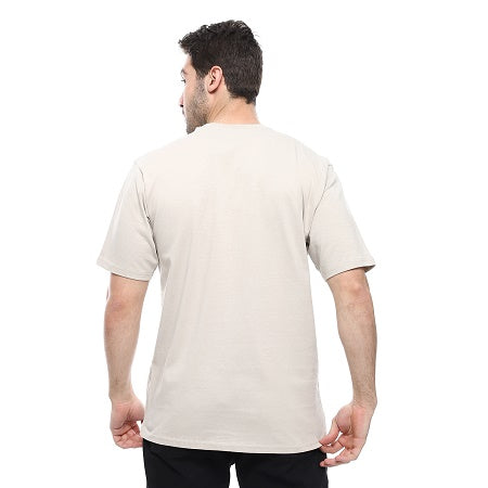 Mens Cotton T-Shirt ,Trendy and Comfy - Beige