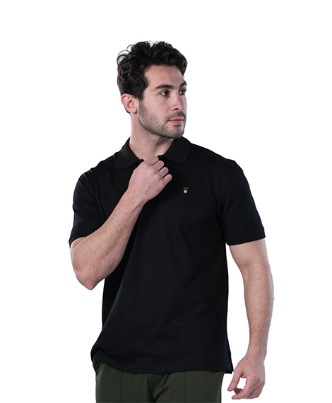 Men's Regular Fit Cotton T-Shirt - Black