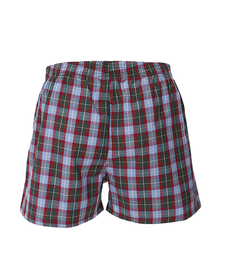 Men's Plaid Boxer, Stylish Comfy Made Cotton - Dark Green