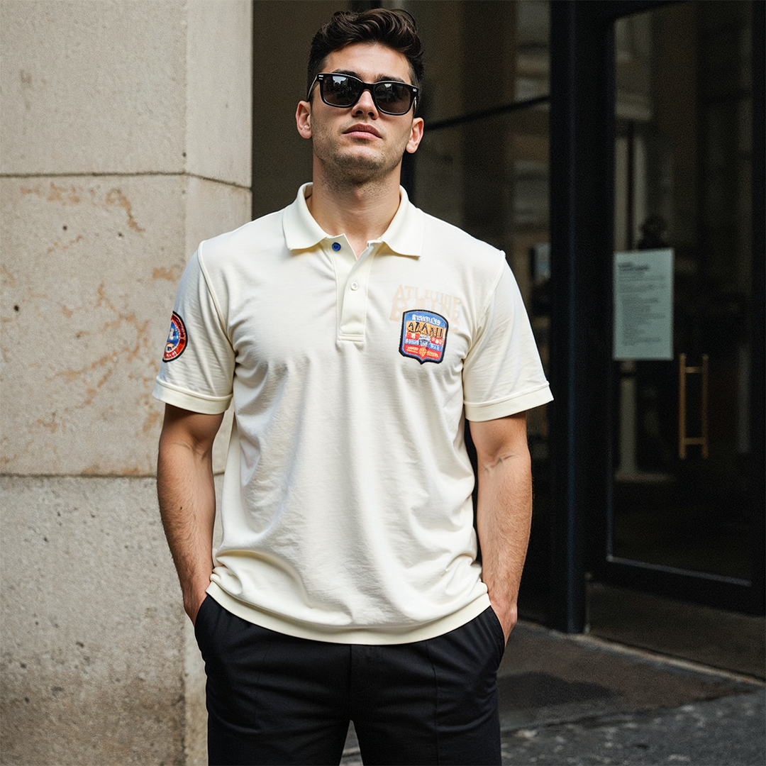 Polo T-Shirt For Men - Comfortable & Basic - Off White