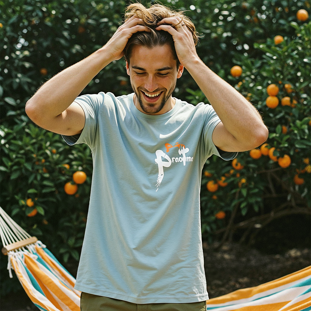 Men's Regular Fit Mint T-Shirt with Printed