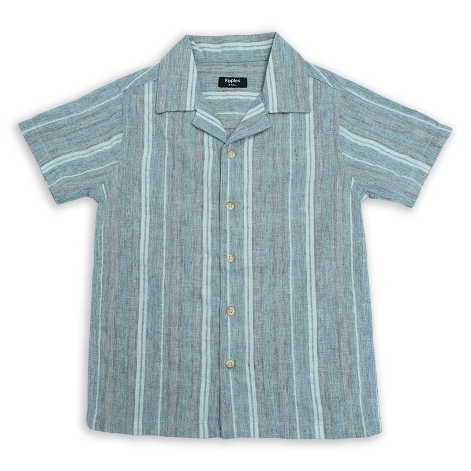 Retro Stripe Collar Shirt