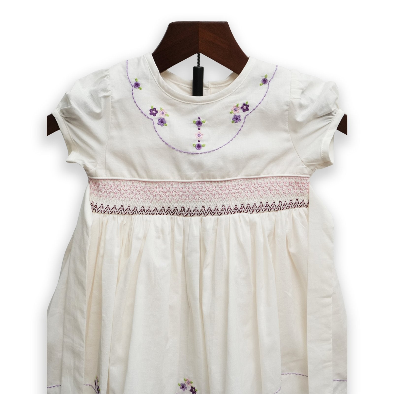 Classic Hand-Embroidered Smock Dress