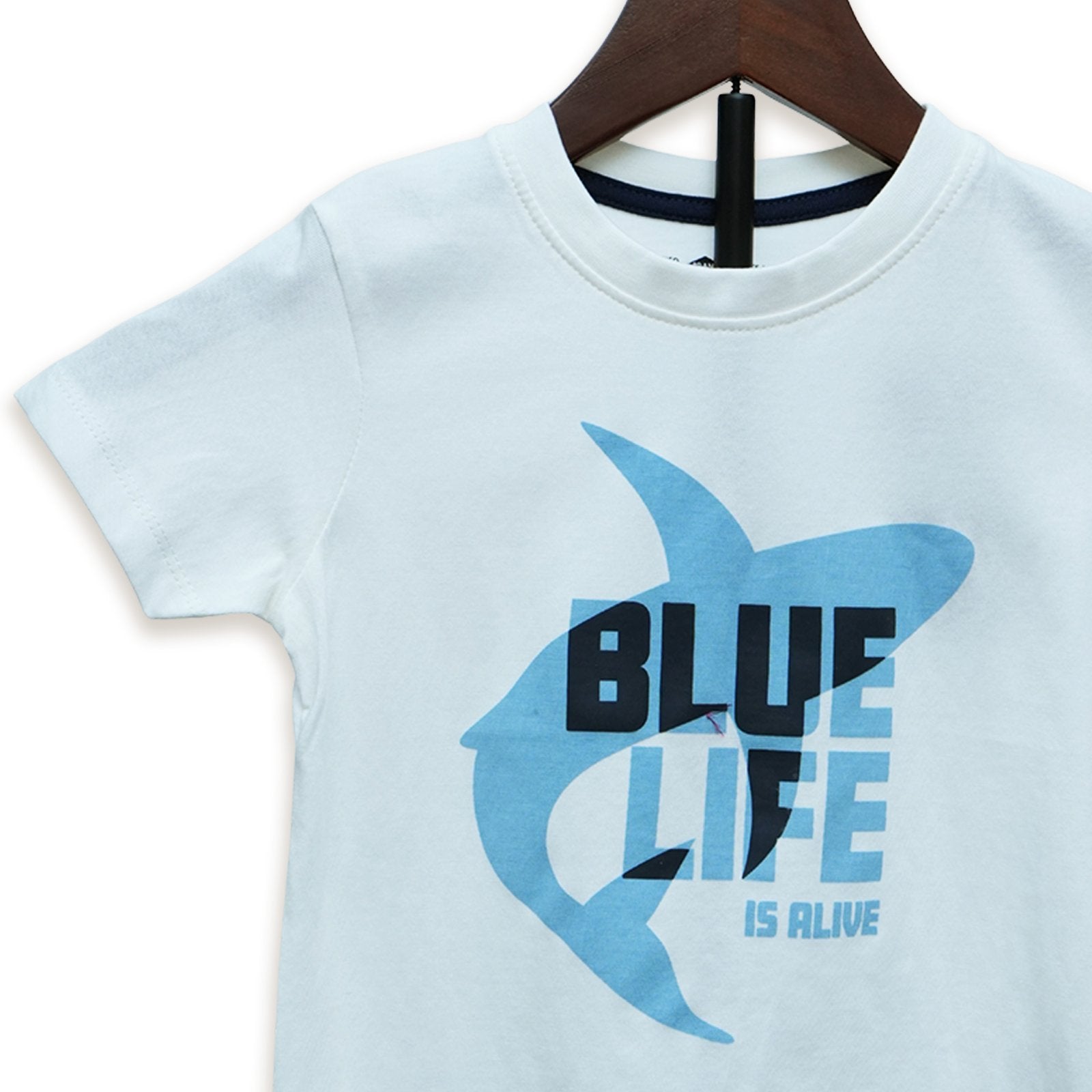 Blue Shark Graphic T-Shirt