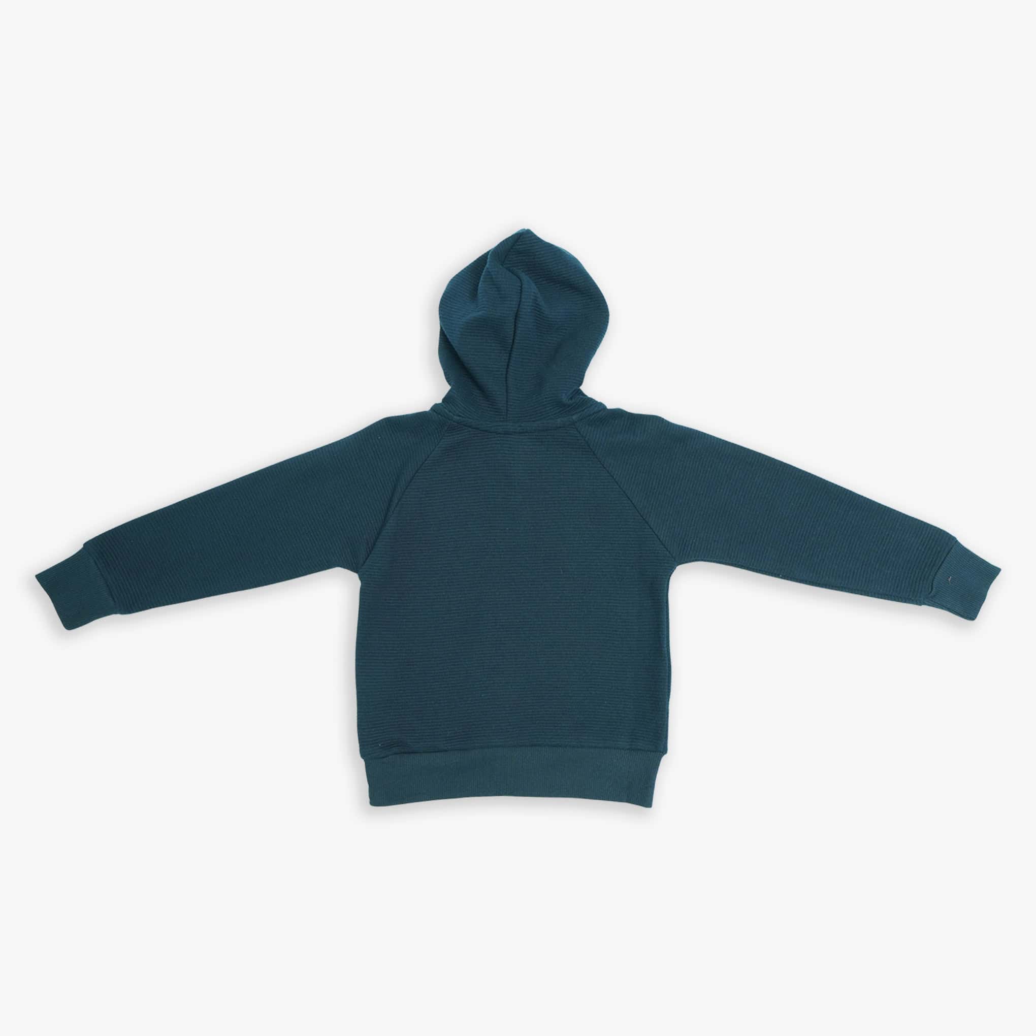 Cozy Navy Blue Hooded Tracksuit Set