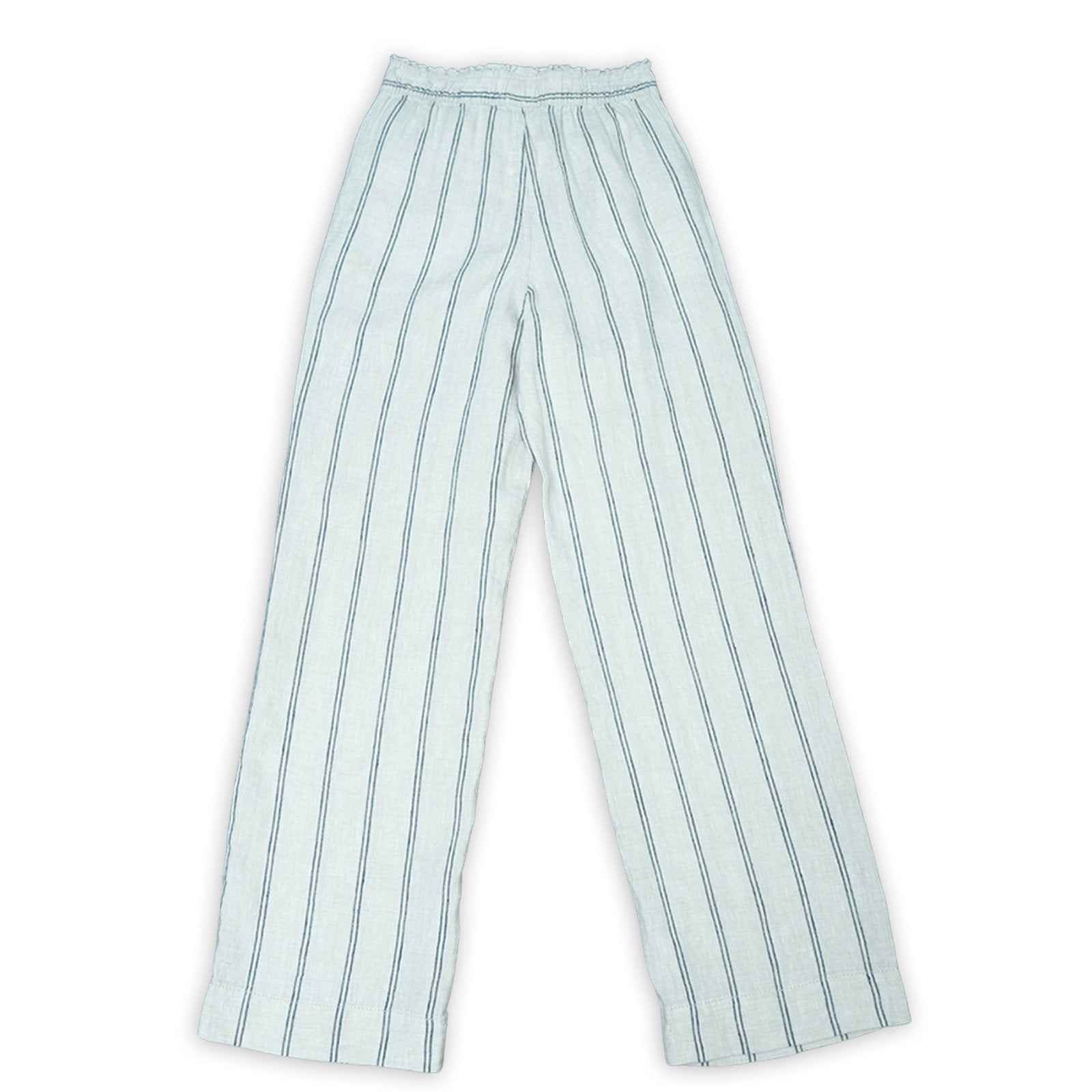 Linen Blend Wide-Leg Trousers