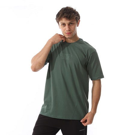 Mens Cotton T-Shirt - Casual and Comfortable - Dark Green