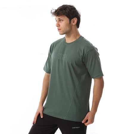 Mens Cotton T-Shirt - Casual and Comfortable - Dark Green