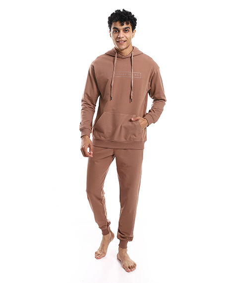 mens winter pajamas from red cottonCasual and comfortable brown