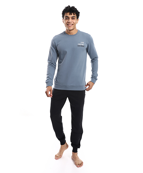 mens winter pajamas from red cottonCasual and comfortable blue