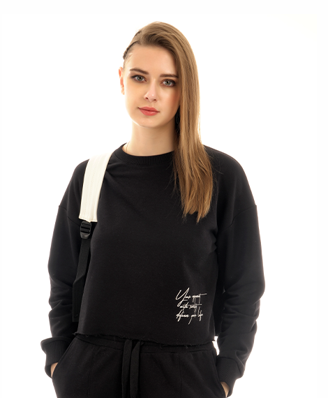 Womens Winter Sweatshirt - Black