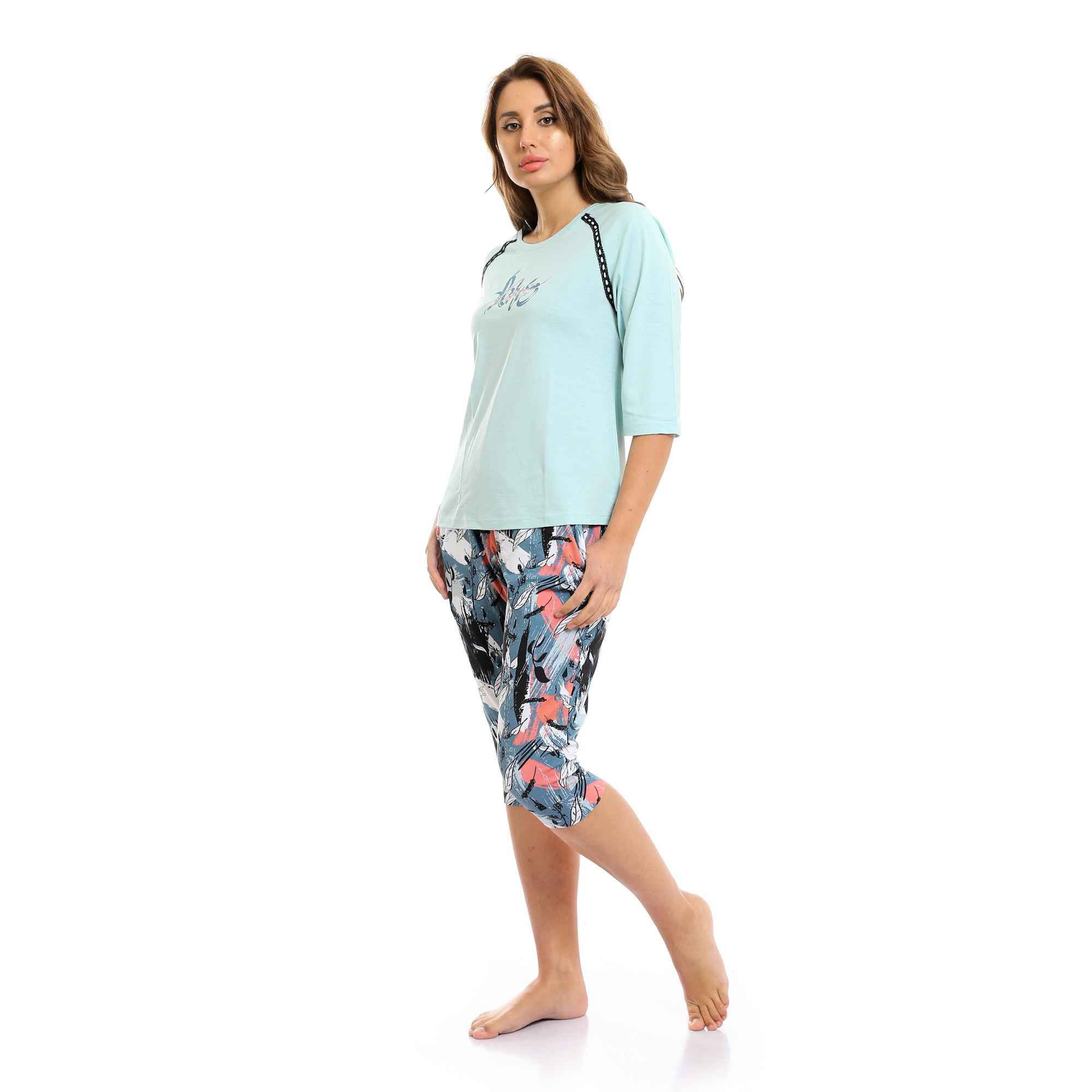 Womens Capri Pajama Set