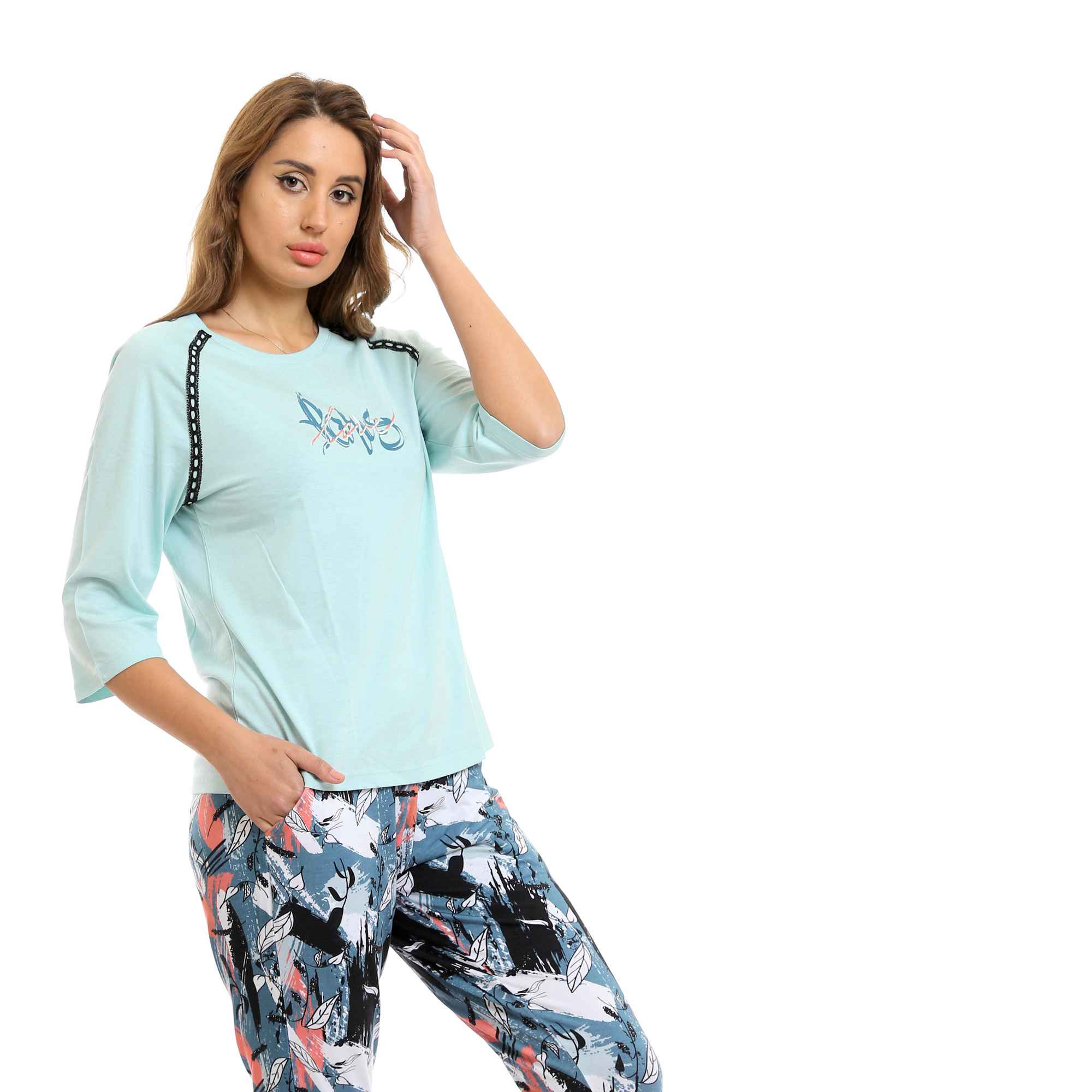 Womens Capri Pajama Set