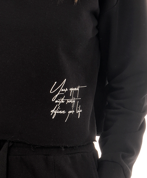 Womens Winter Sweatshirt - Black