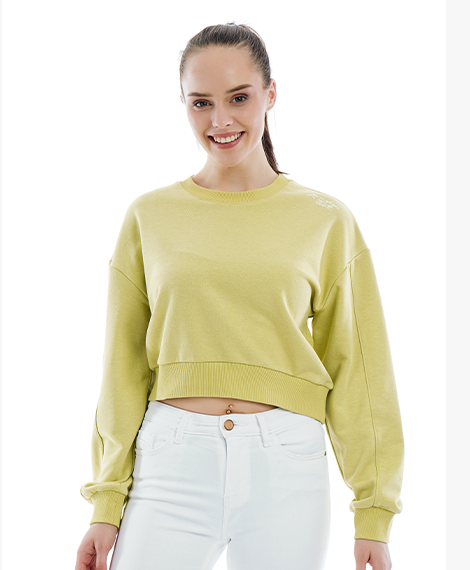 Joggy - 7612 Womens Winter Sweatshirt - Pistache