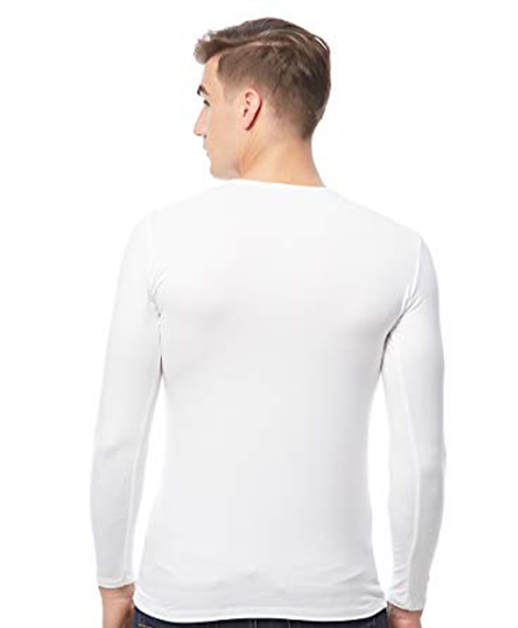 Long Sleeve (O) Cotton Stretch White